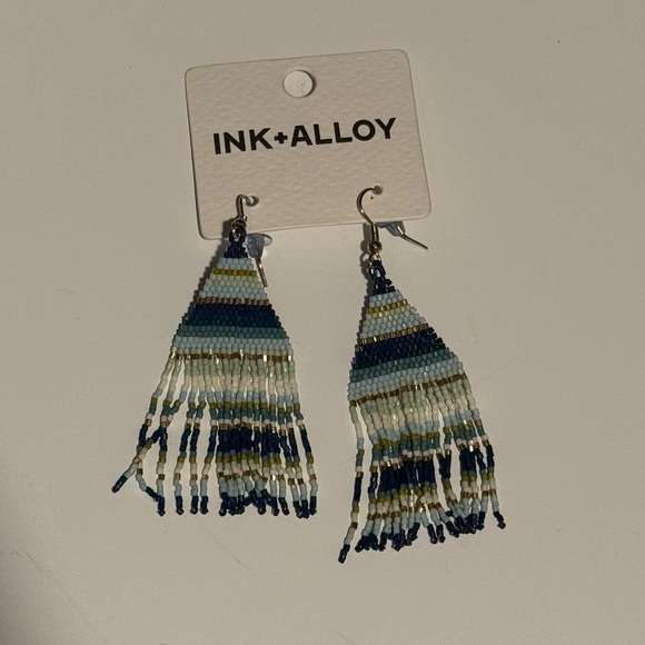 Ink & Alloy Lexie Beaded Fringe Earrings - Picture 3 of 4